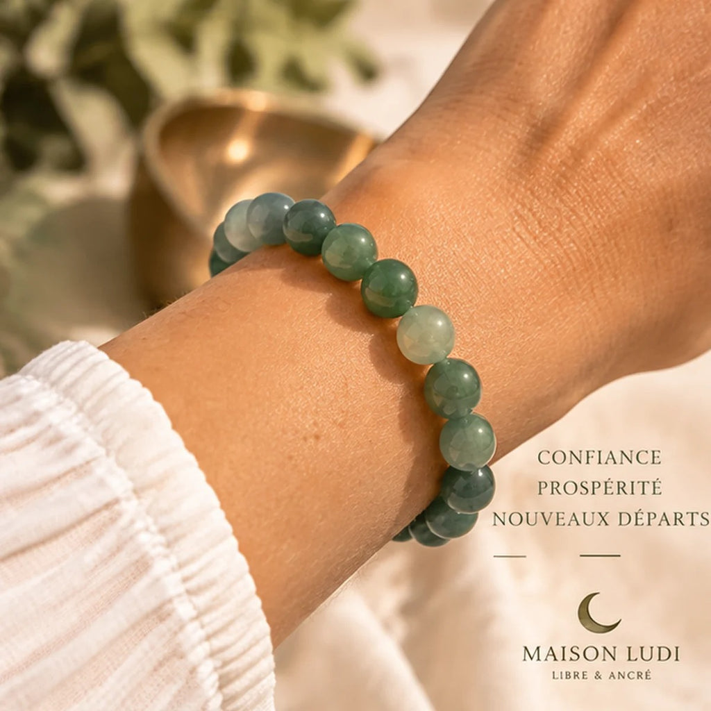 Bracelet en Aventurine Verte Maison Ludi
