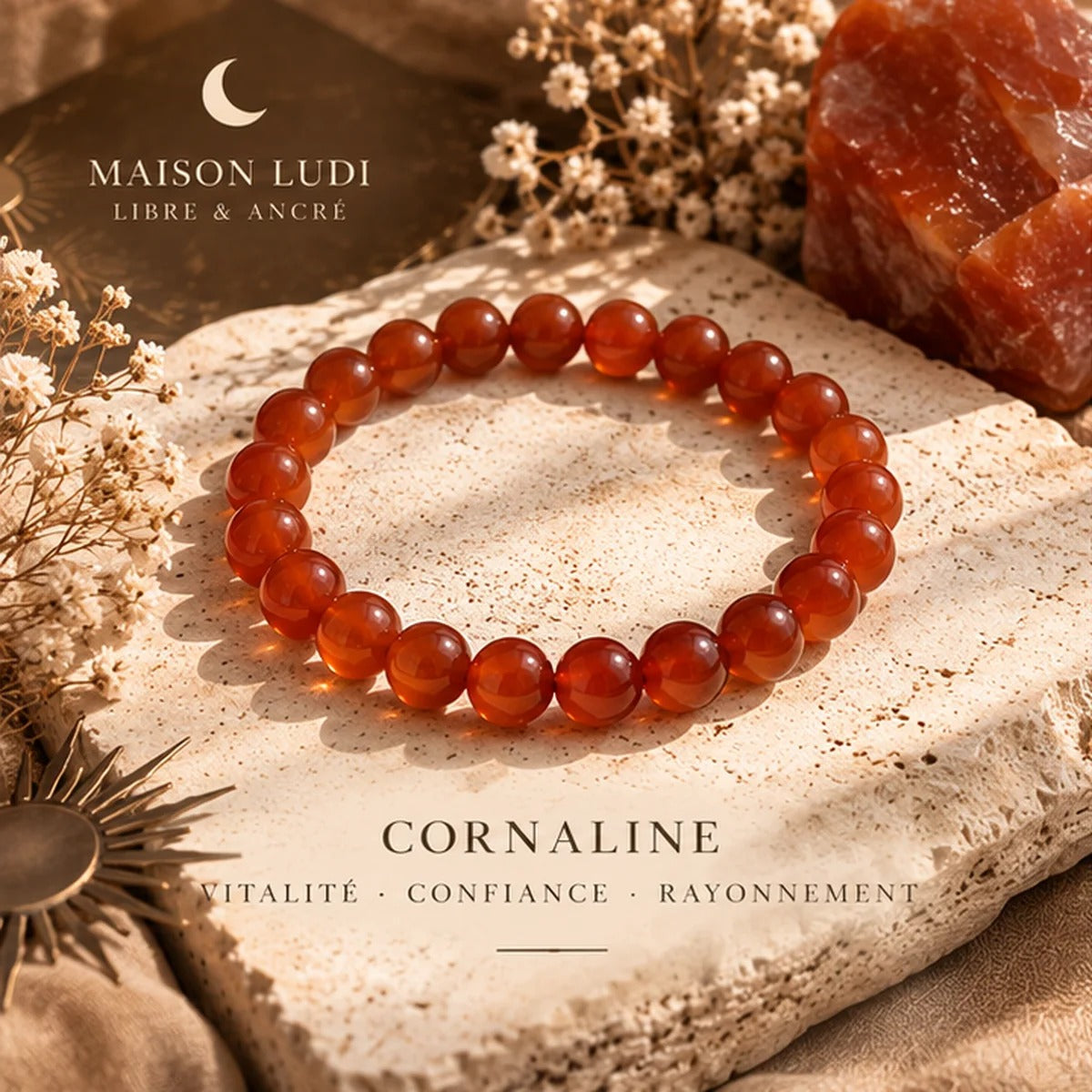 Bracelet en Cornaline Maison Ludi