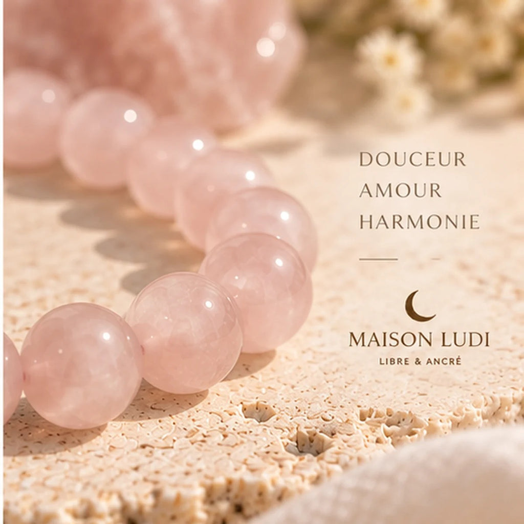 Bracelet en Quartz Rose Maison Ludi