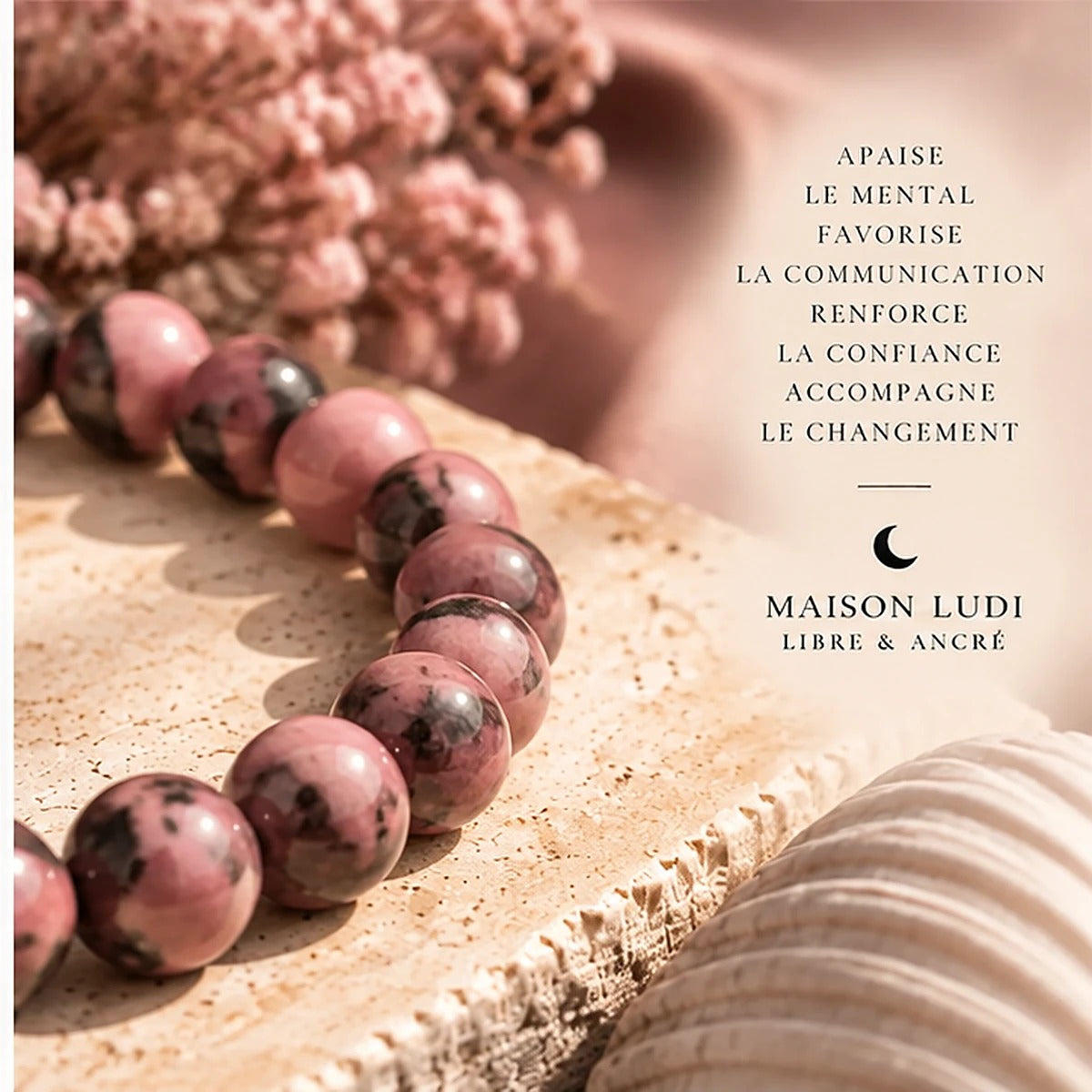 Bracelet en Rhodonite Maison Ludi