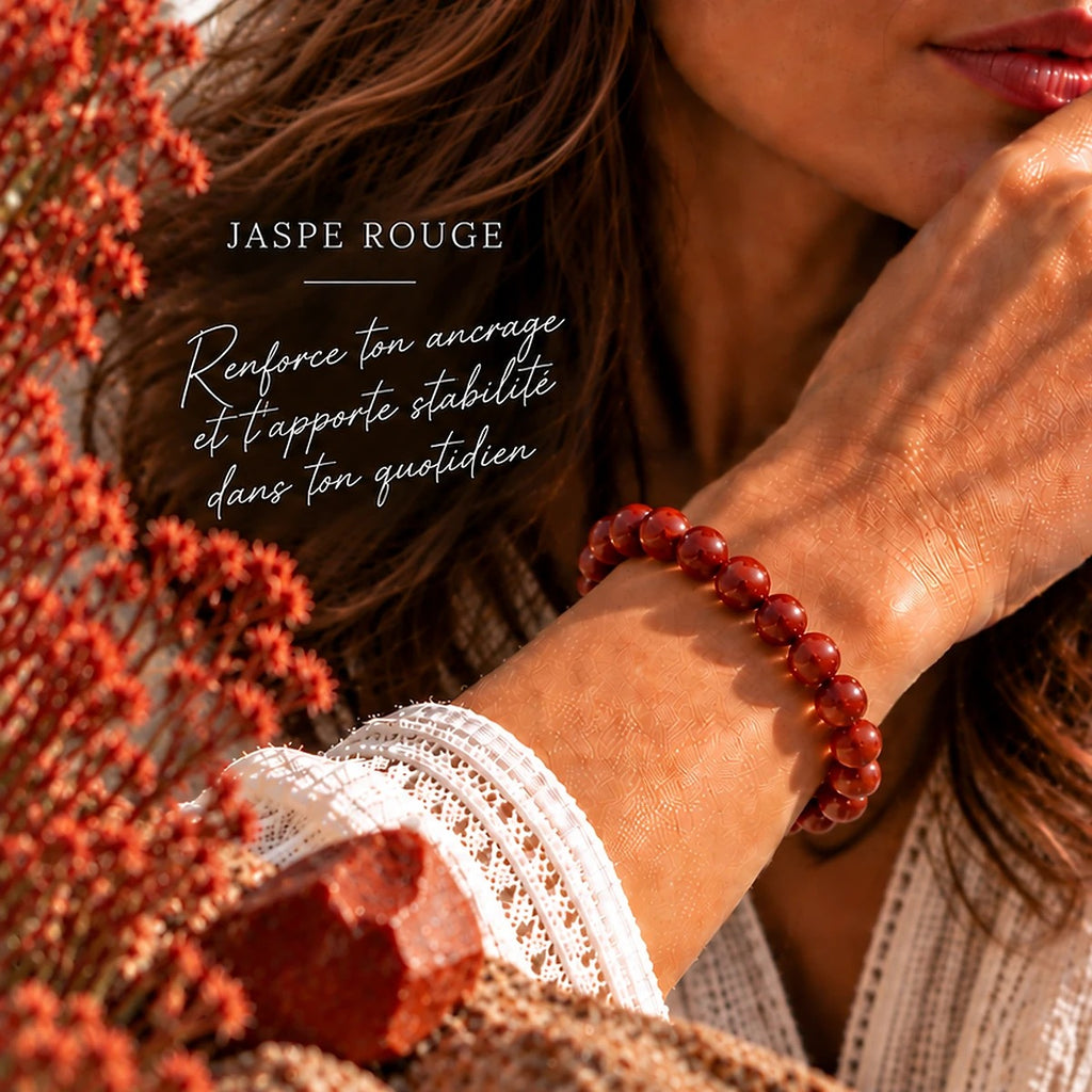 Bracelet en Jaspe Rouge Maison Ludi