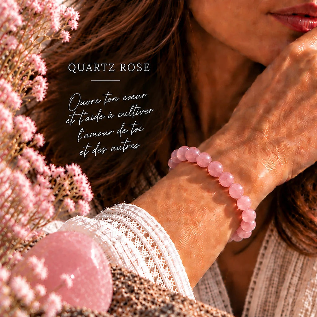 Bracelet en Quartz Rose Maison Ludi