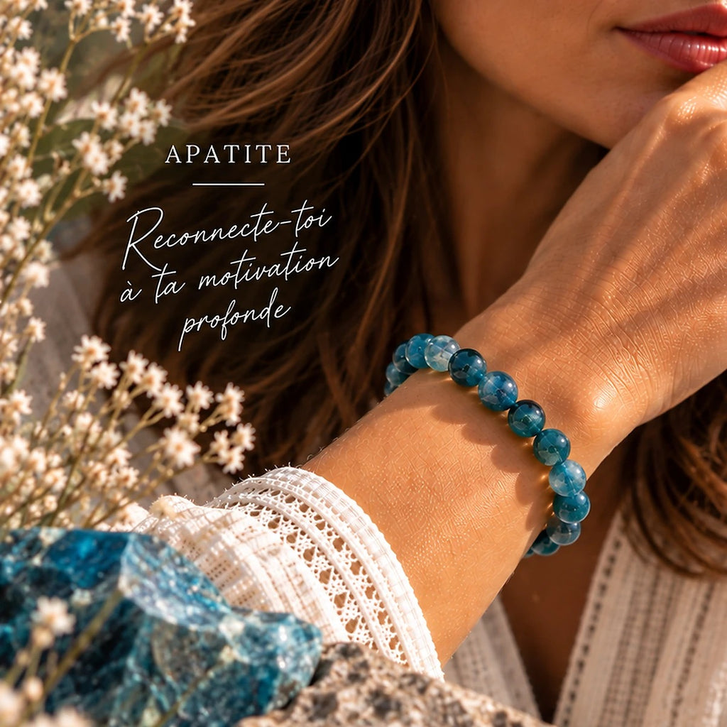 Bracelet en Apatite Bleue Maison Ludi