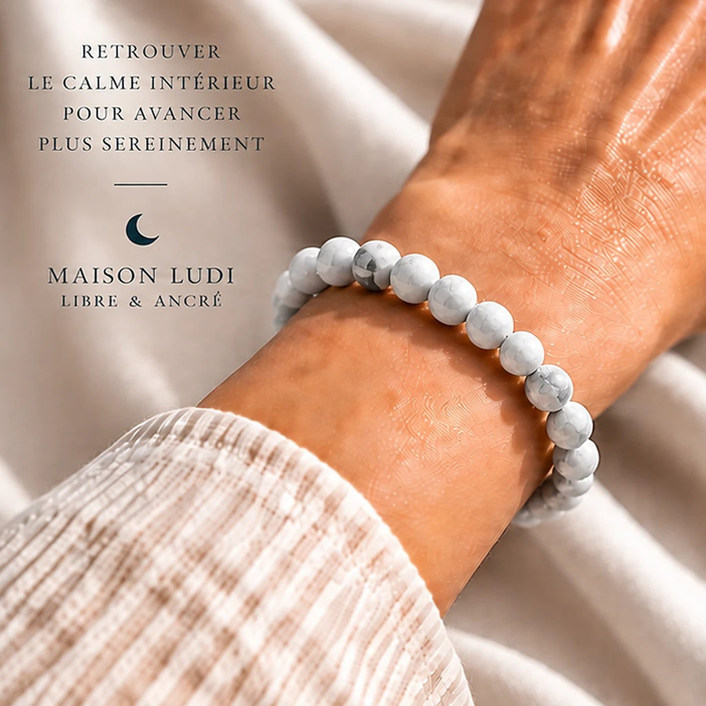 Bracelet en Howlite Maison Ludi