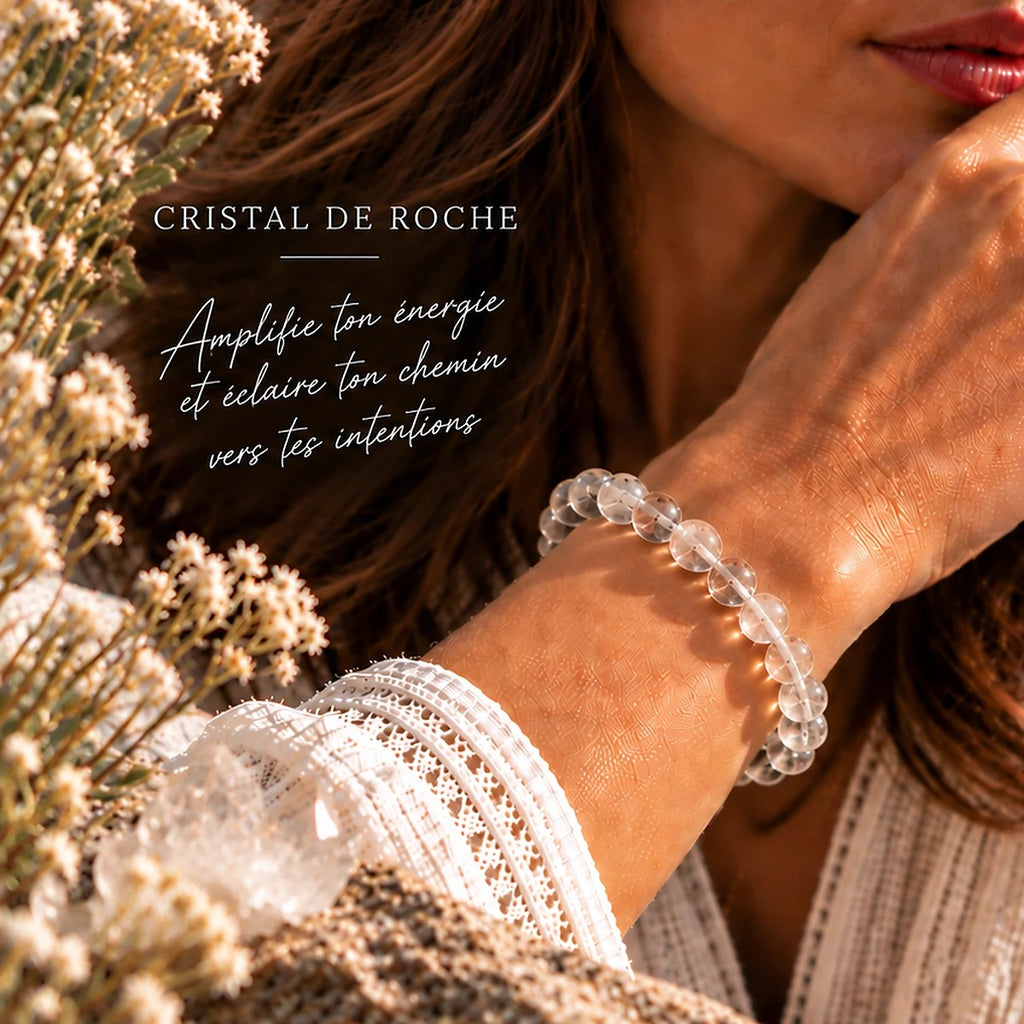 Bracelet en Cristal de Roche Maison Ludi