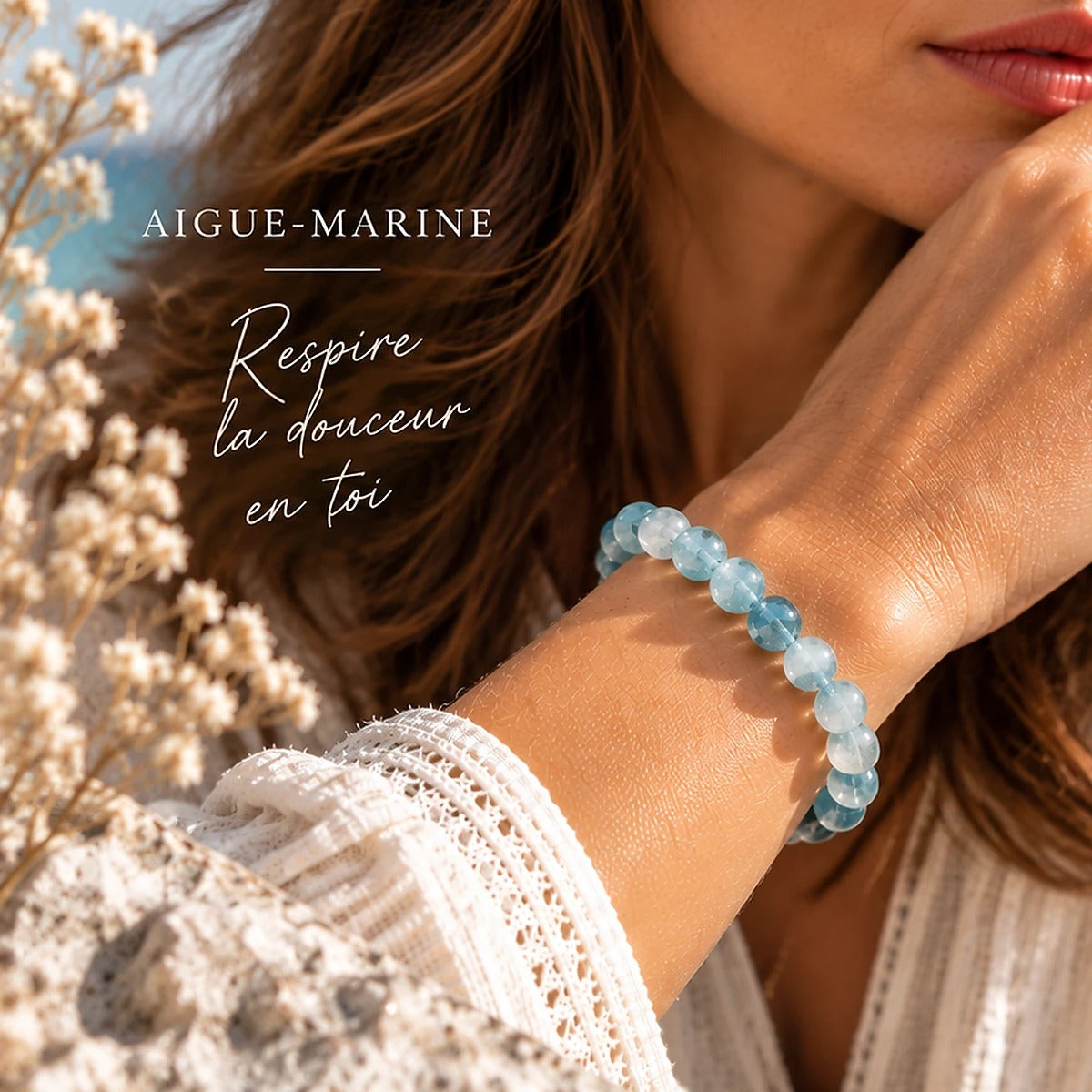 Bracelet en Aigue-Marine Maison Ludi
