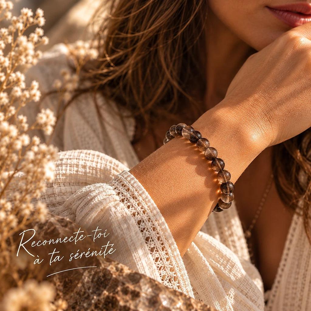 Bracelet en Quartz Fumé Maison Ludi