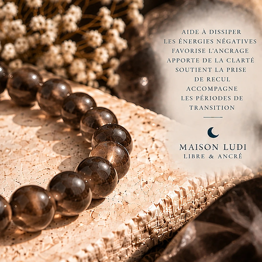 Bracelet en Quartz Fumé Maison Ludi