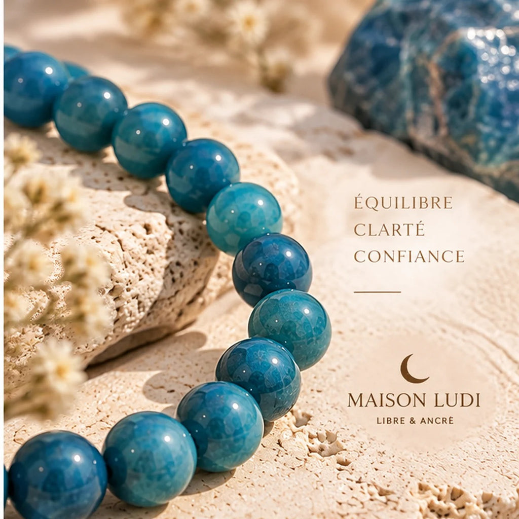 Bracelet en Apatite Bleue Maison Ludi