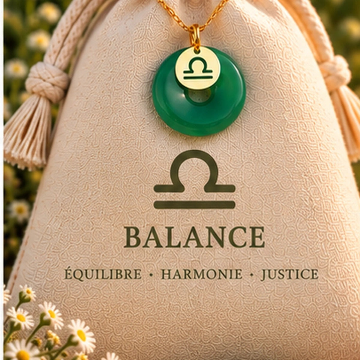 Balance — Pendentif Jade Signe Astro — photo 5