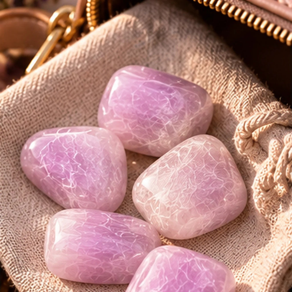 Pierre roulée en Kunzite Maison Ludi