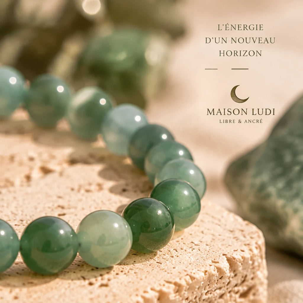 Bracelet en Aventurine Verte Maison Ludi