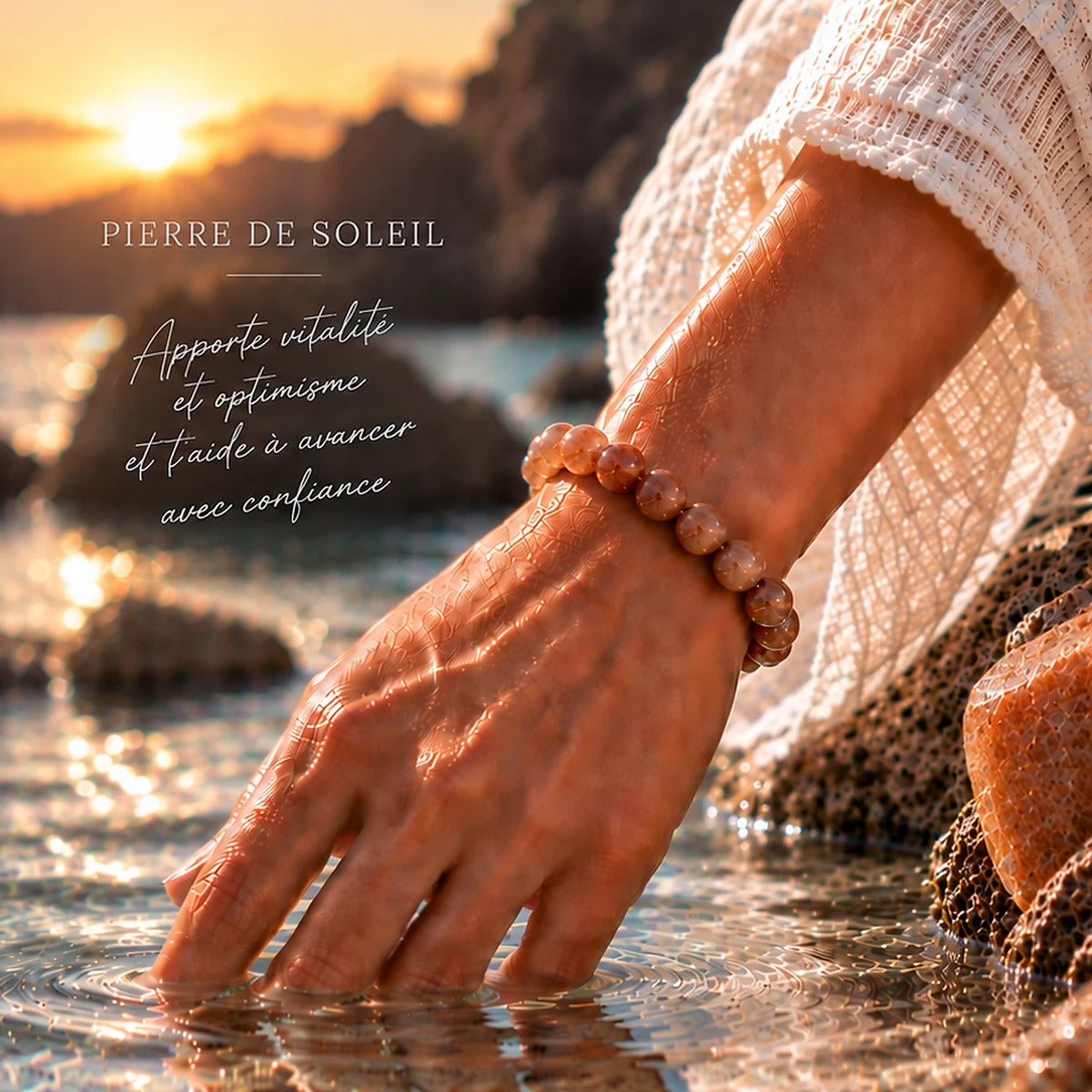 Bracelet en Pierre de Soleil Maison Ludi