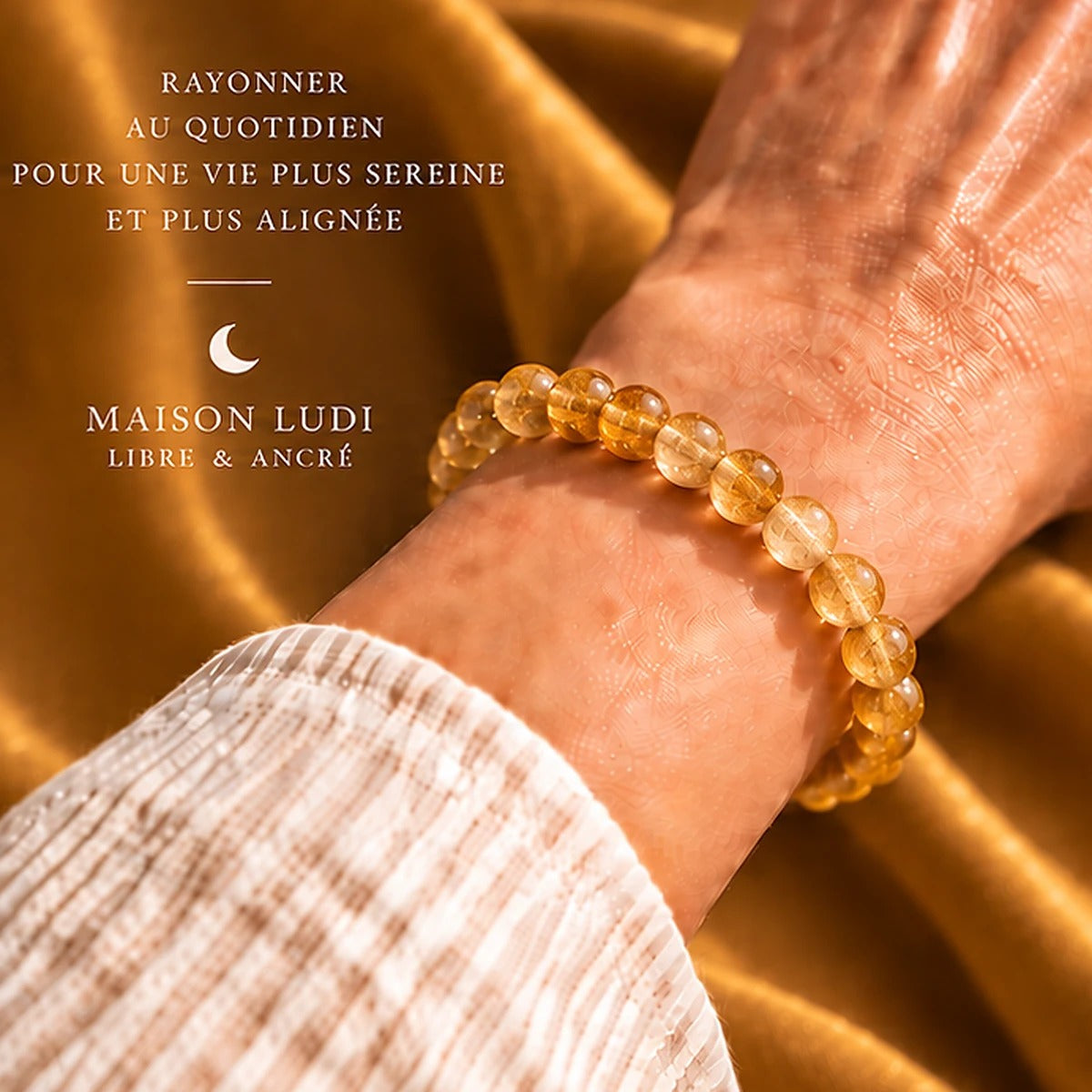 Bracelet en Citrine Maison Ludi