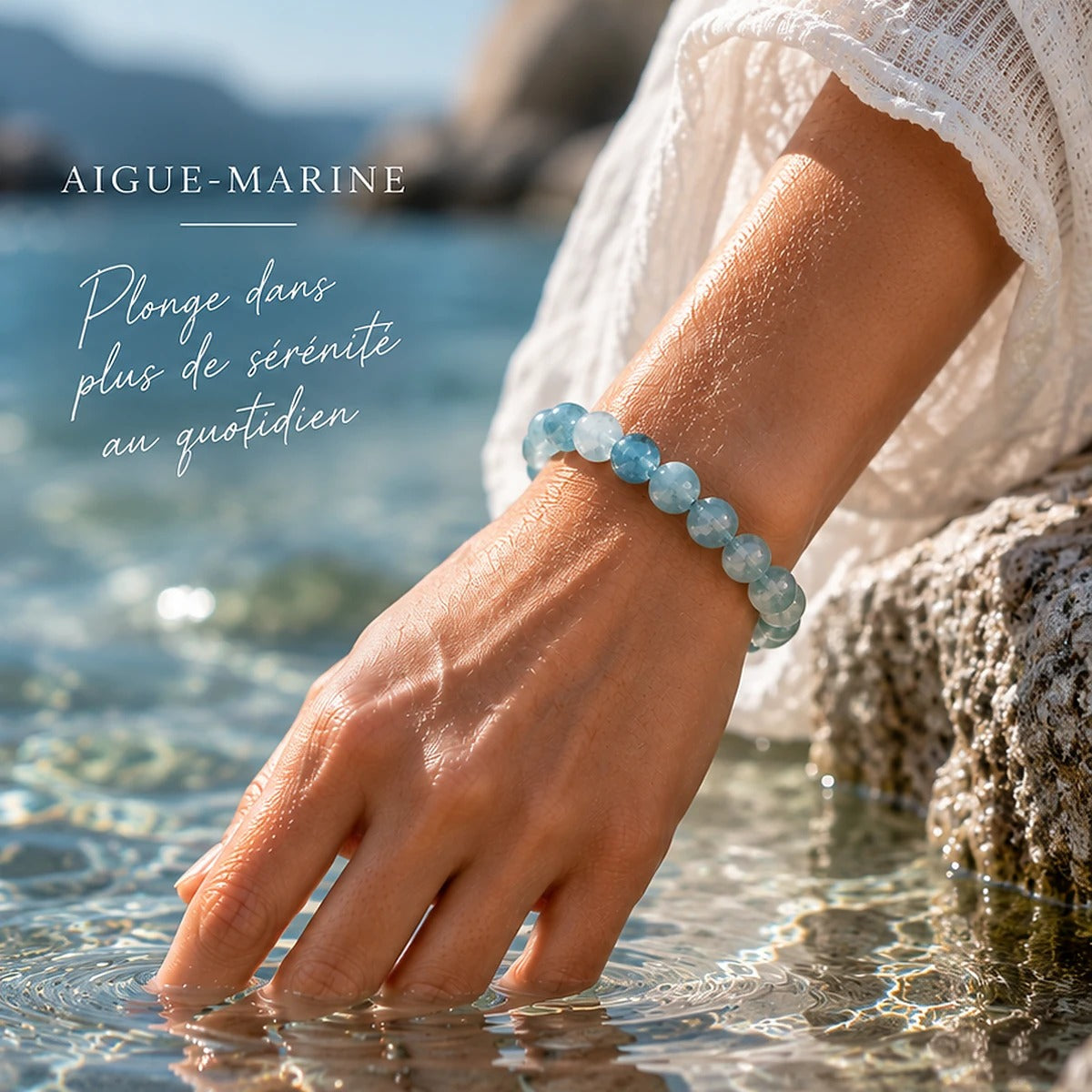 Bracelet en Aigue-Marine Maison Ludi