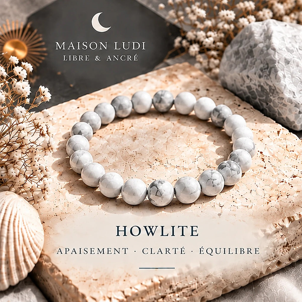 Bracelet en Howlite Maison Ludi