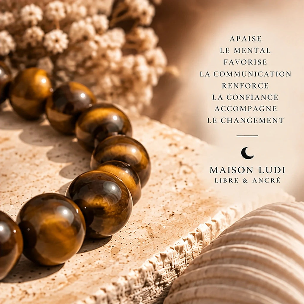 Bracelet en Œil de Tigre Maison Ludi