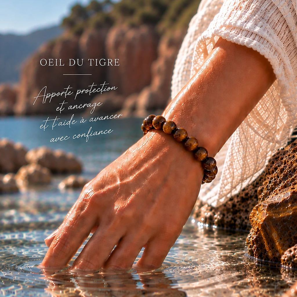Bracelet en Œil de Tigre Maison Ludi