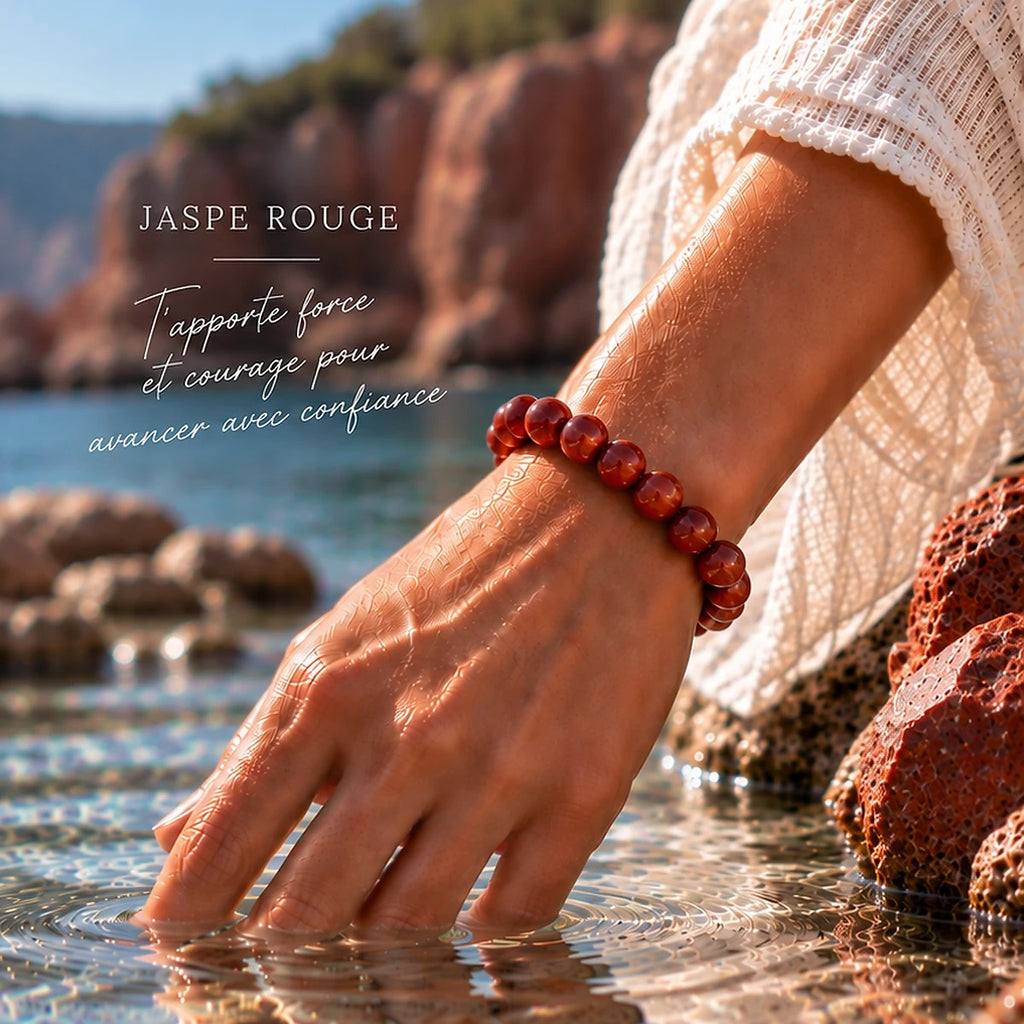 Bracelet en Jaspe Rouge Maison Ludi