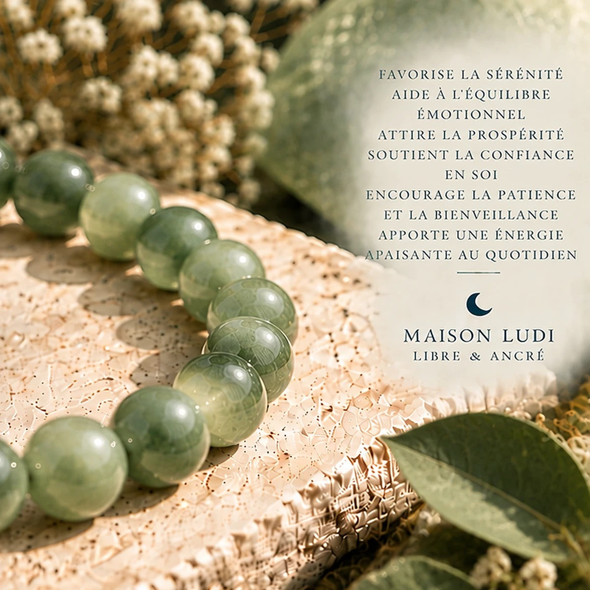 Bracelet en Jade Maison Ludi