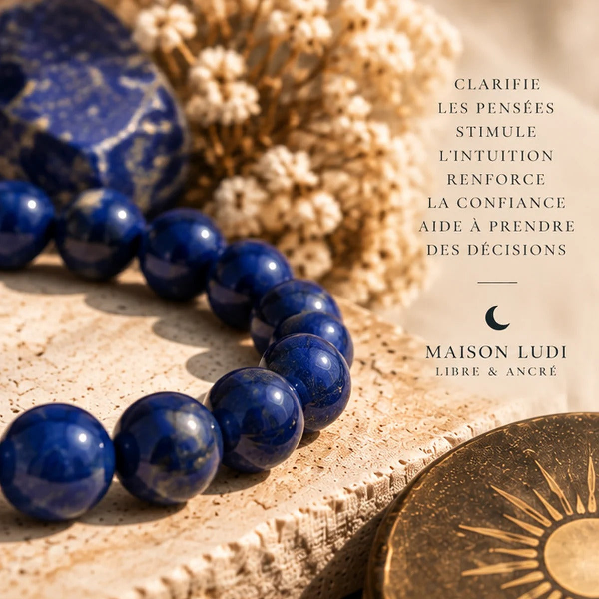 Bracelet en Lapis-Lazuli Maison Ludi