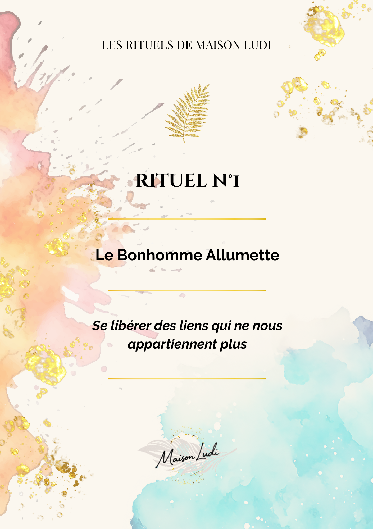 🌿Rituel N°1 – Le Bonhomme Allumette | PDF