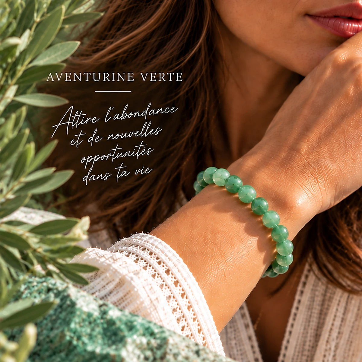 Bracelet en Aventurine Verte Maison Ludi