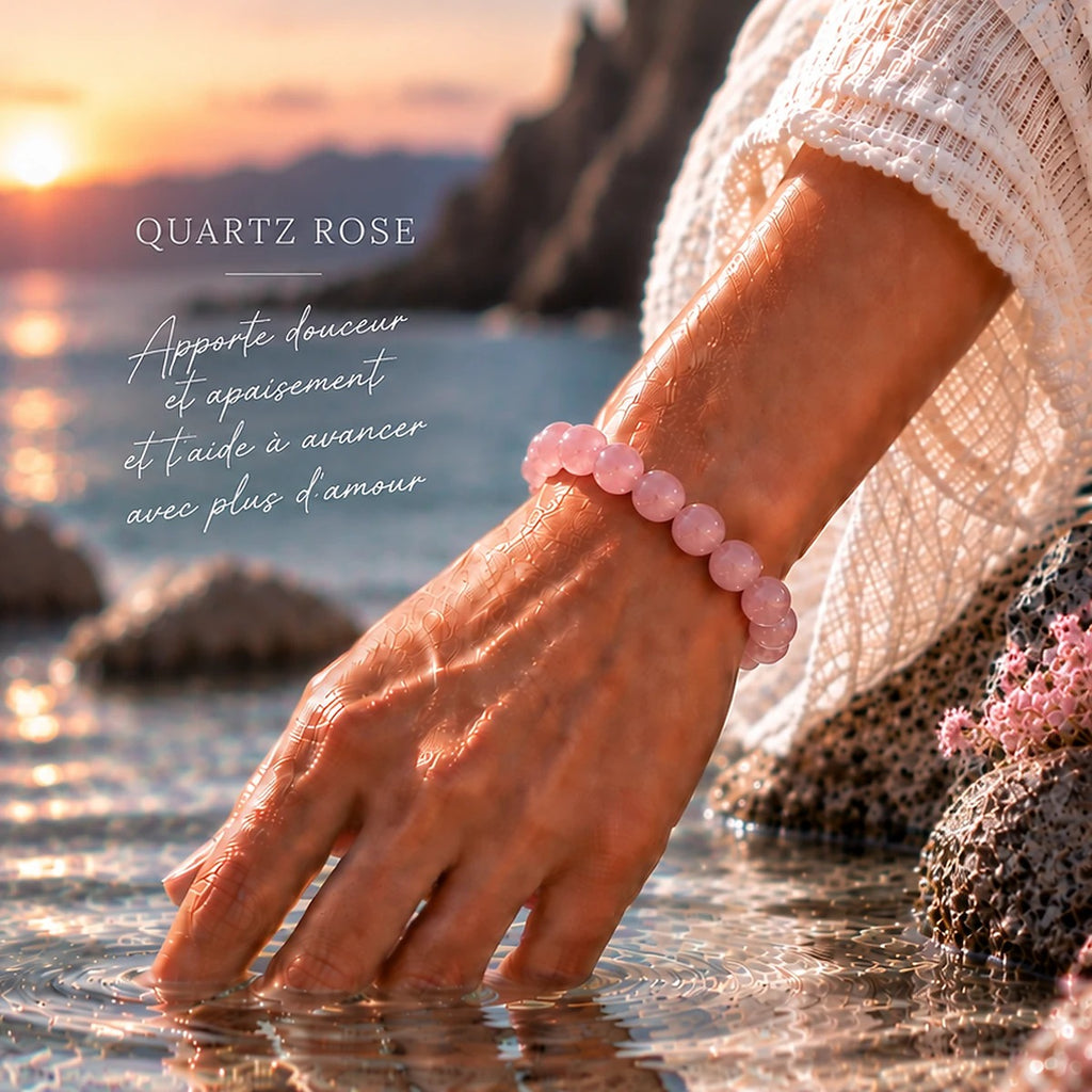 Bracelet en Quartz Rose Maison Ludi