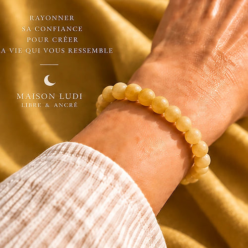 Bracelet en Aventurine Jaune Maison Ludi