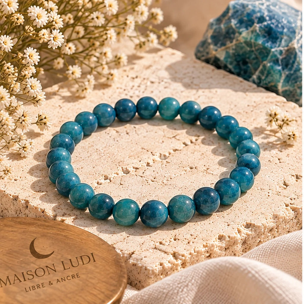 Bracelet en Apatite Bleue Maison Ludi