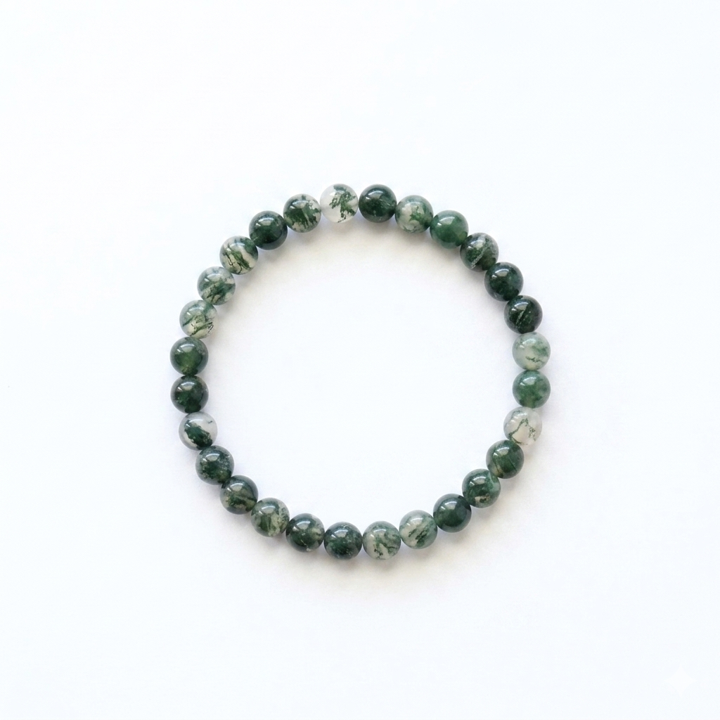 Bracelet en Agate mousse-2