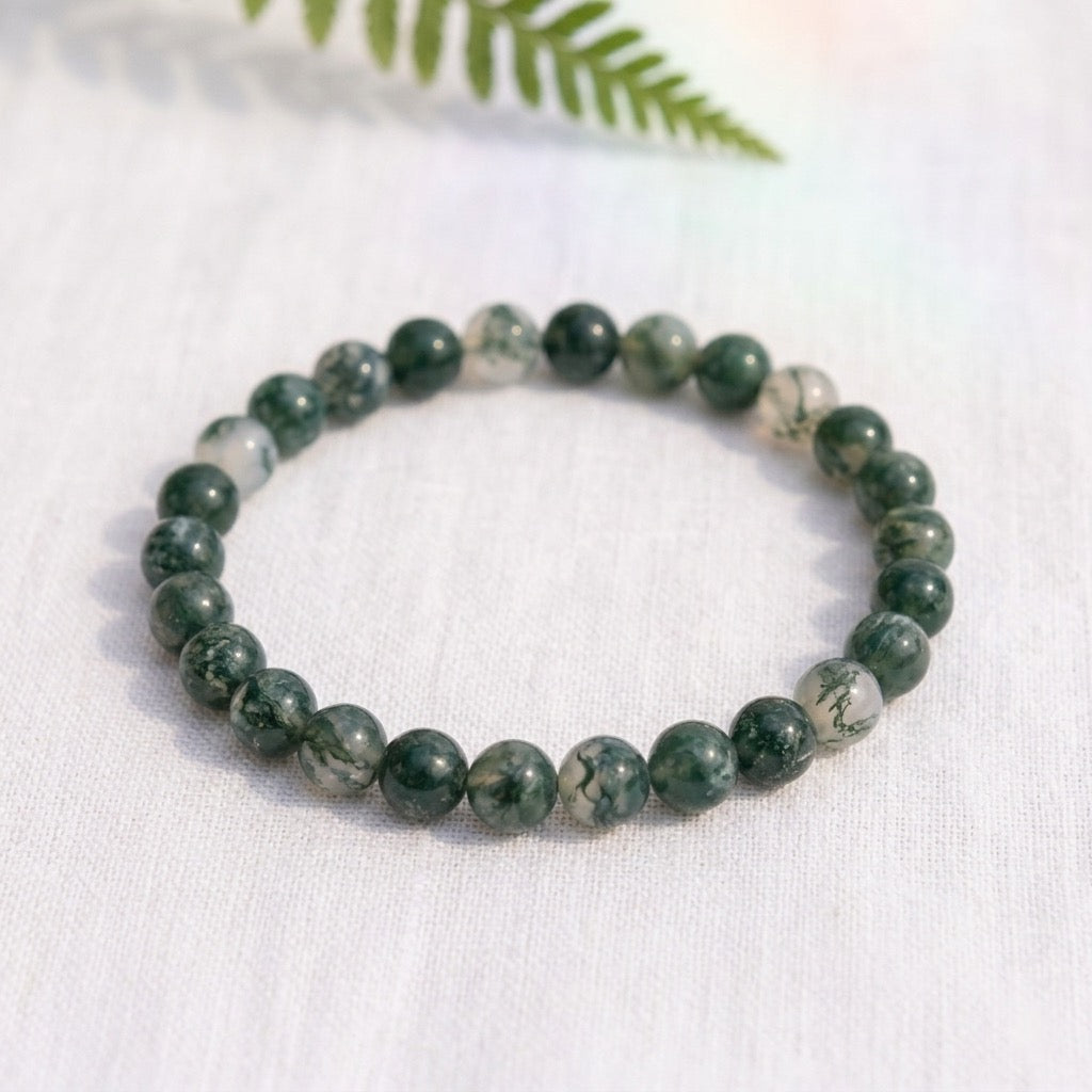 Bracelet en Agate mousse-0