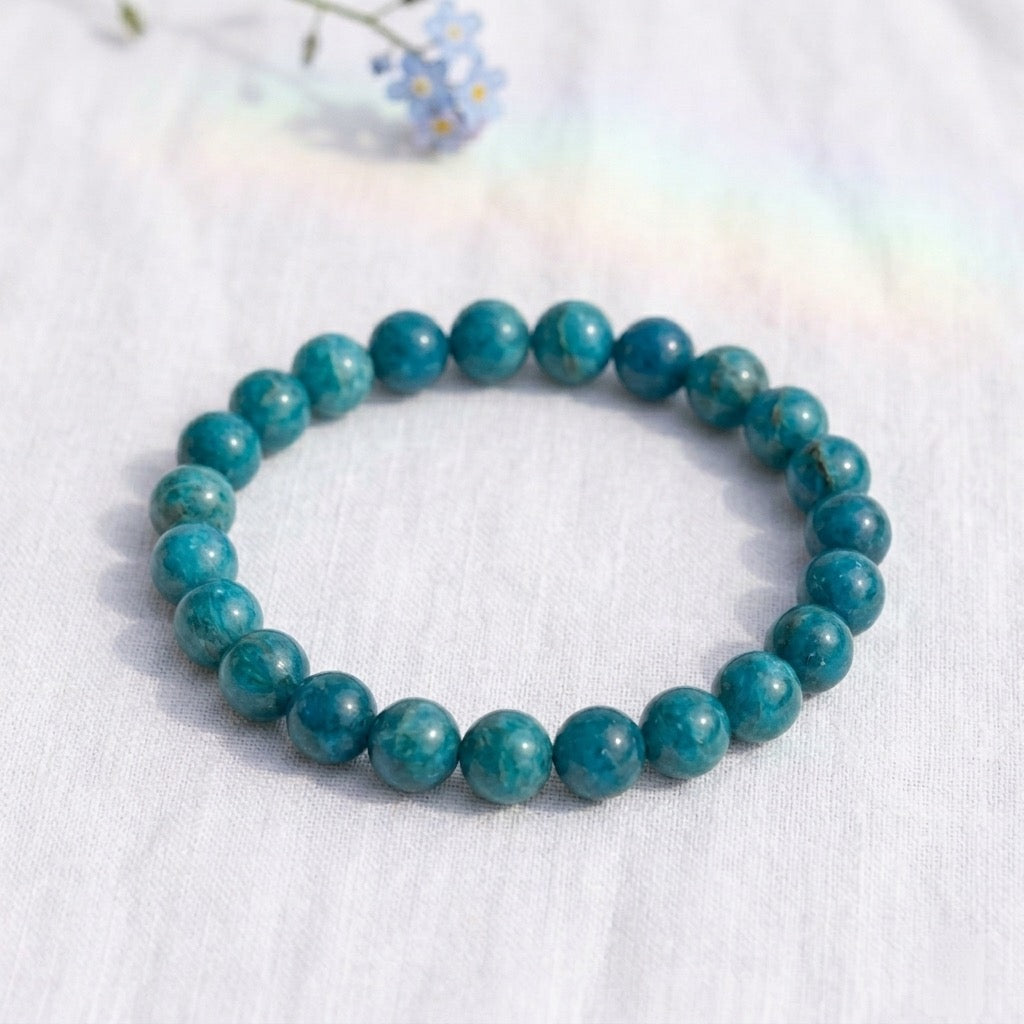 Bracelet en Apatite bleue-3