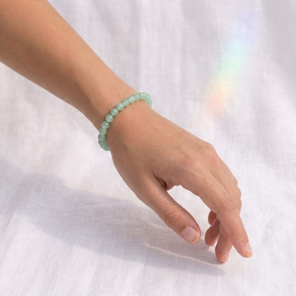 Bracelet en Aventurine verte-1