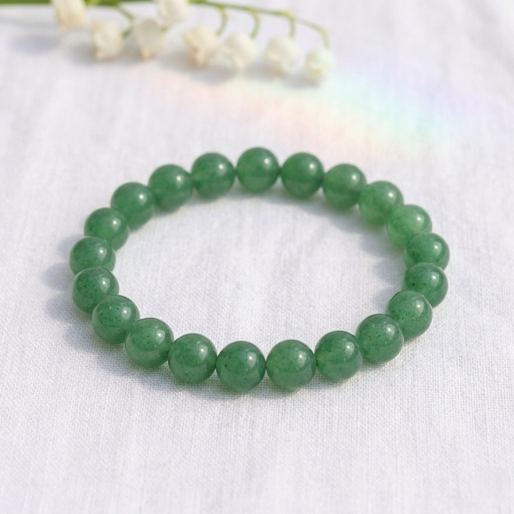 Bracelet en Aventurine verte-3
