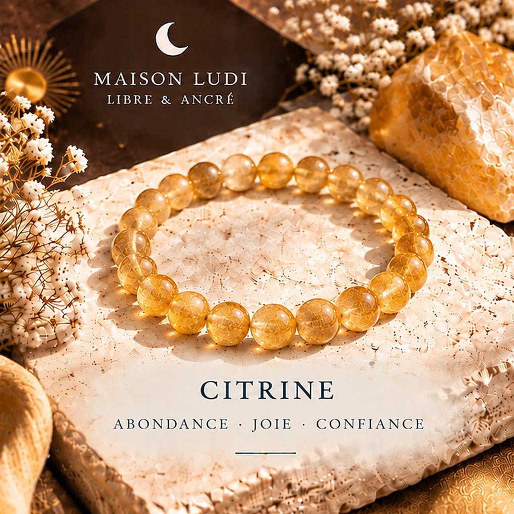 Bracelet en Citrine Maison Ludi