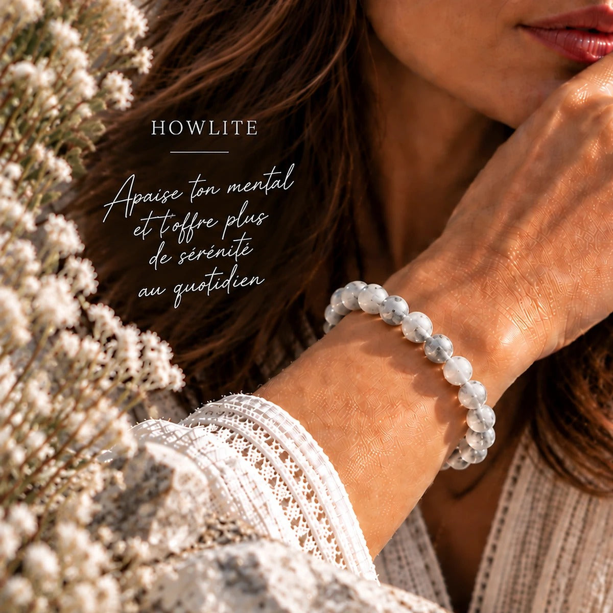 Bracelet en Howlite Maison Ludi