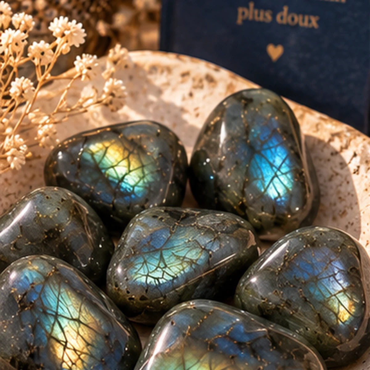 Pierre roulée en Labradorite Maison Ludi