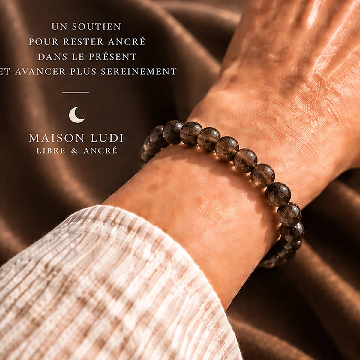 Bracelet en Quartz Fumé Maison Ludi