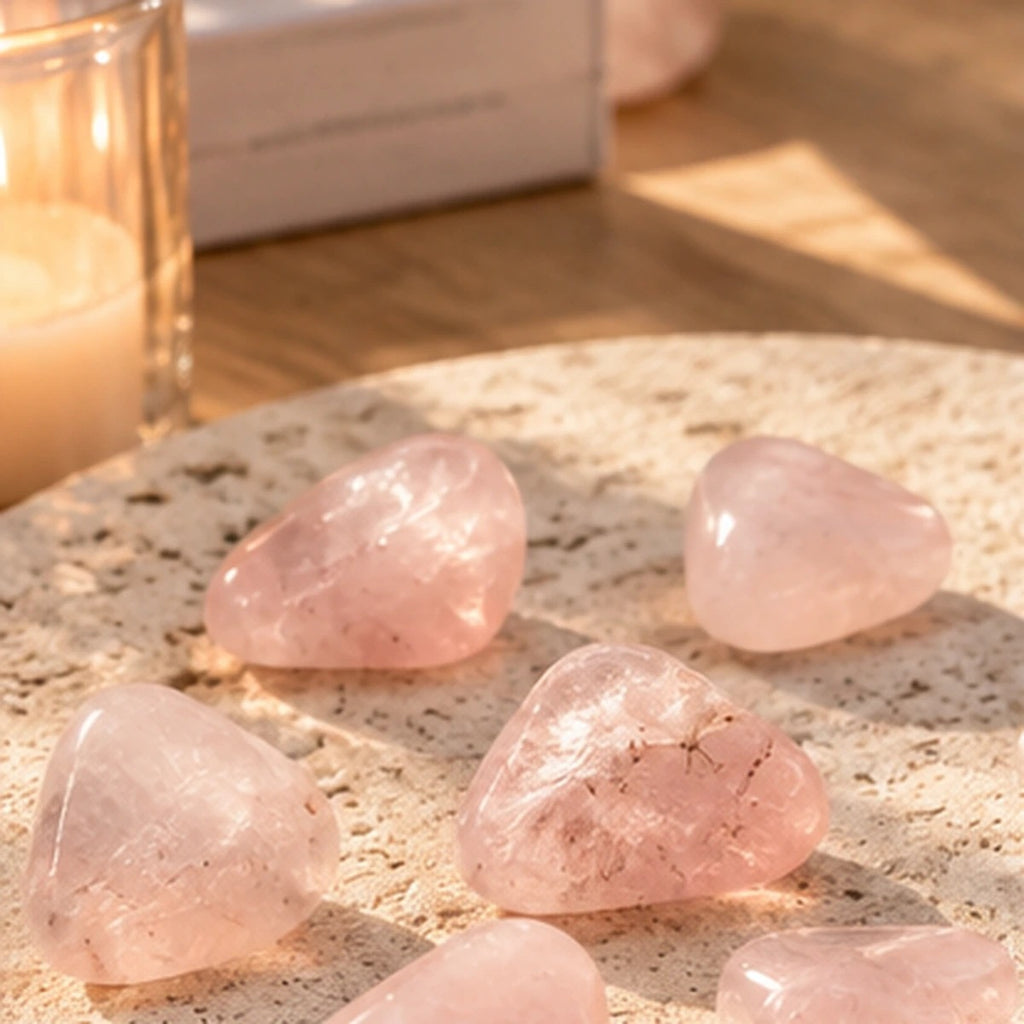 Pierre roulée en Quartz Rose Maison Ludi