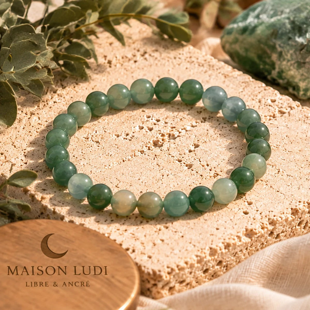 Bracelet en Aventurine Verte Maison Ludi