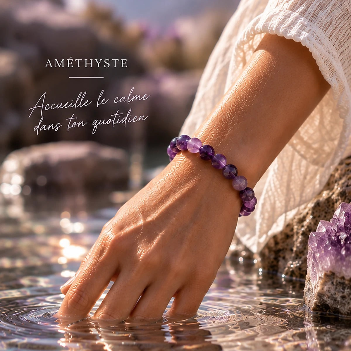 Bracelet en Améthyste Maison Ludi