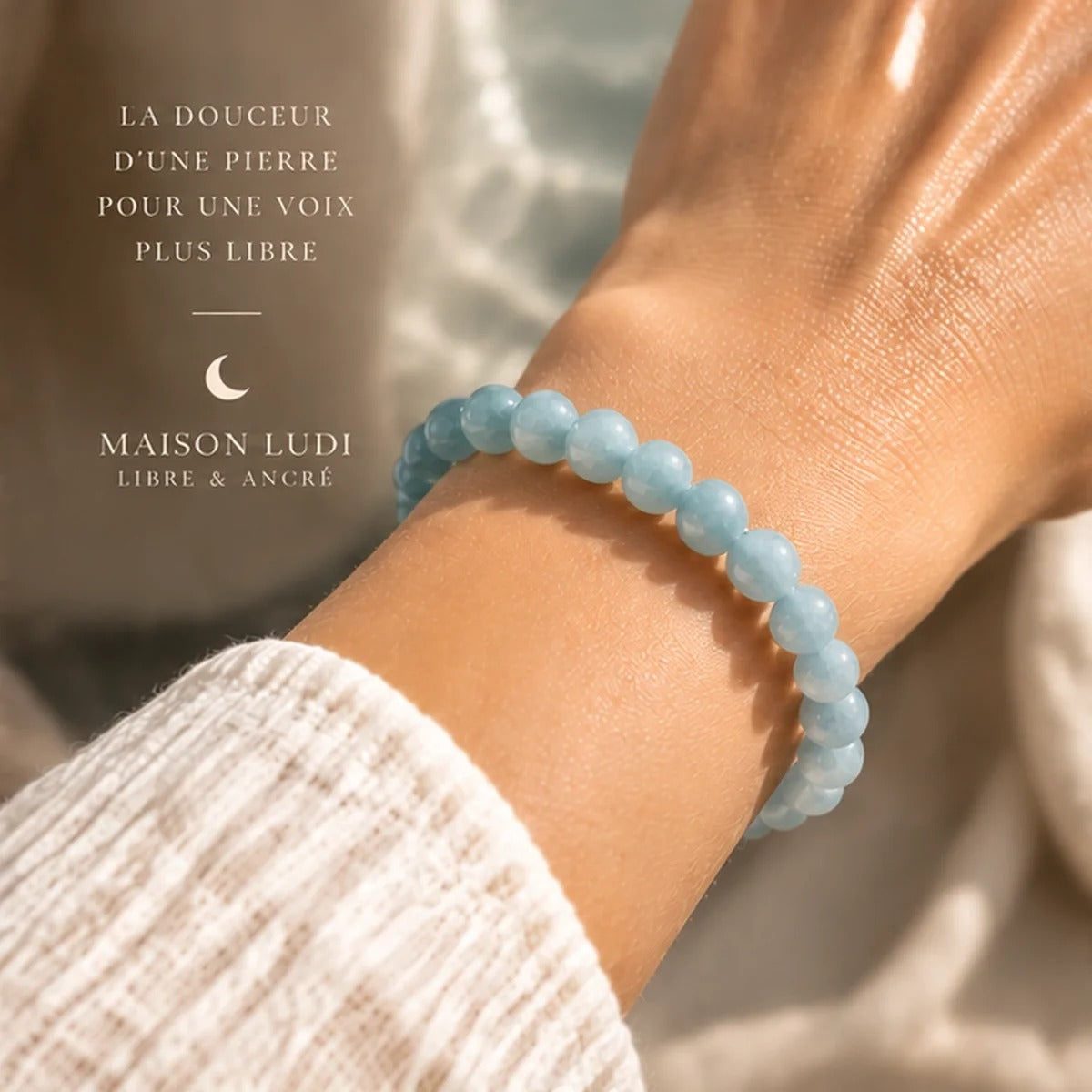Bracelet en Aigue-Marine Maison Ludi