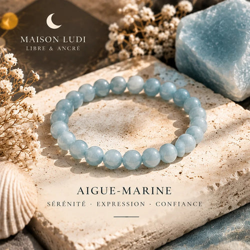 Bracelet en Aigue-Marine Maison Ludi