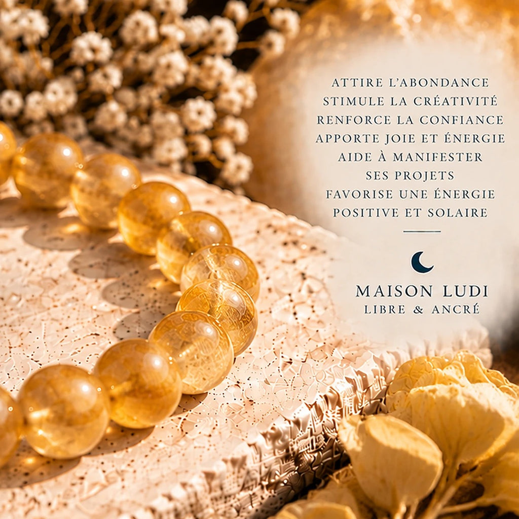Bracelet en Citrine Maison Ludi