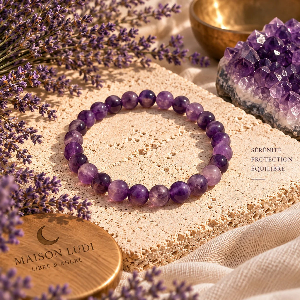Bracelet en Améthyste Maison Ludi