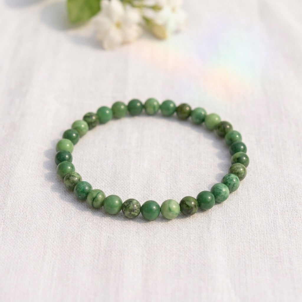 Bracelet en Jade naturel — Harmonie & Équilibre