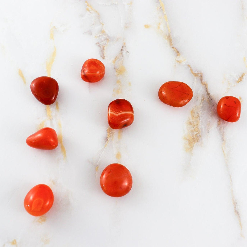 Carnelian rolled stone-1