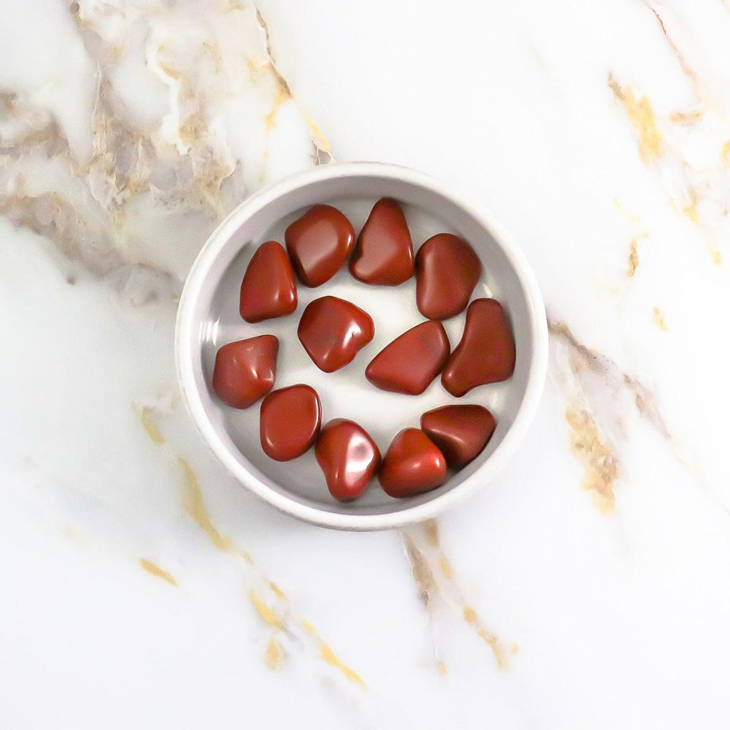 Red Jasper rolled stone-4