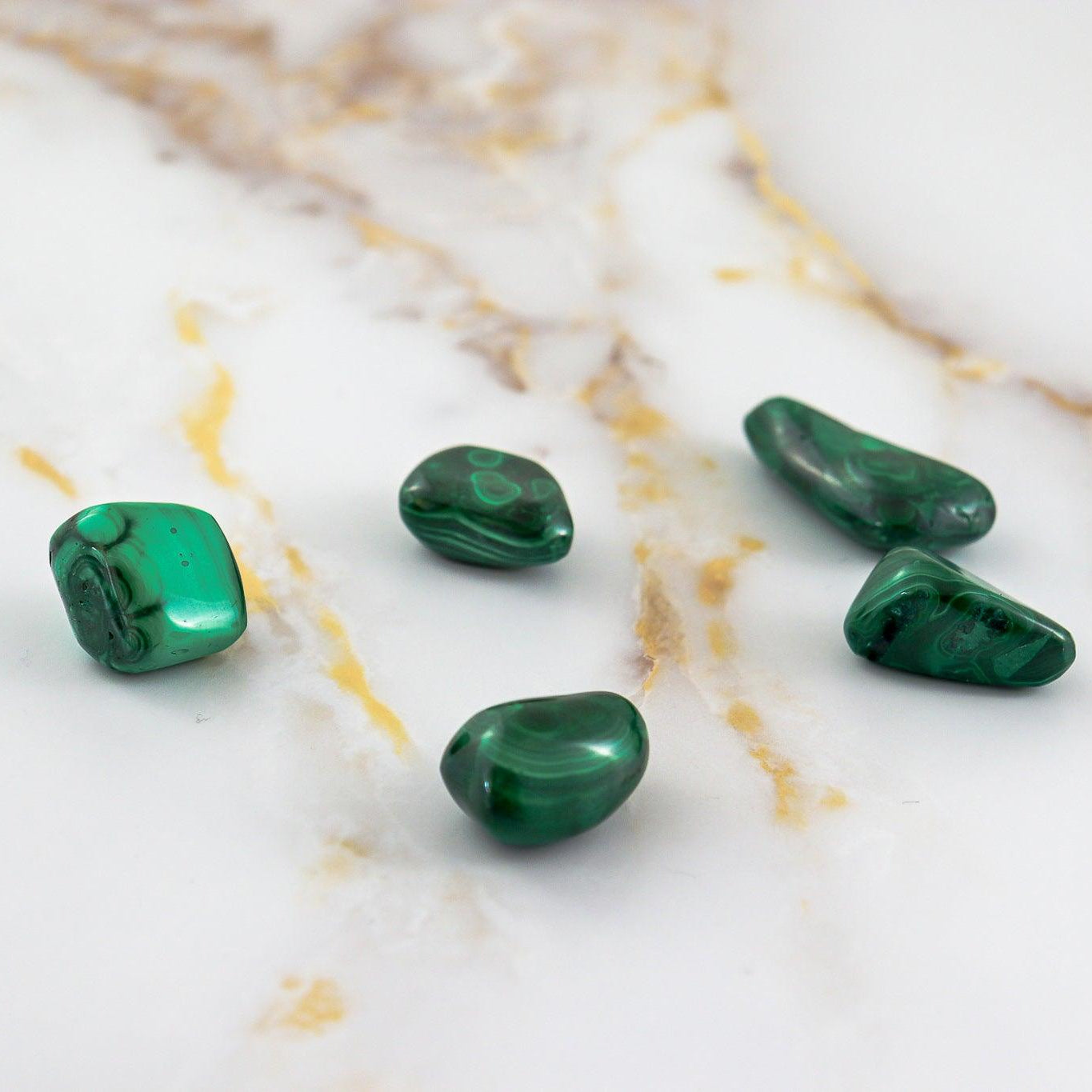 Pierre roulée en Malachite-1